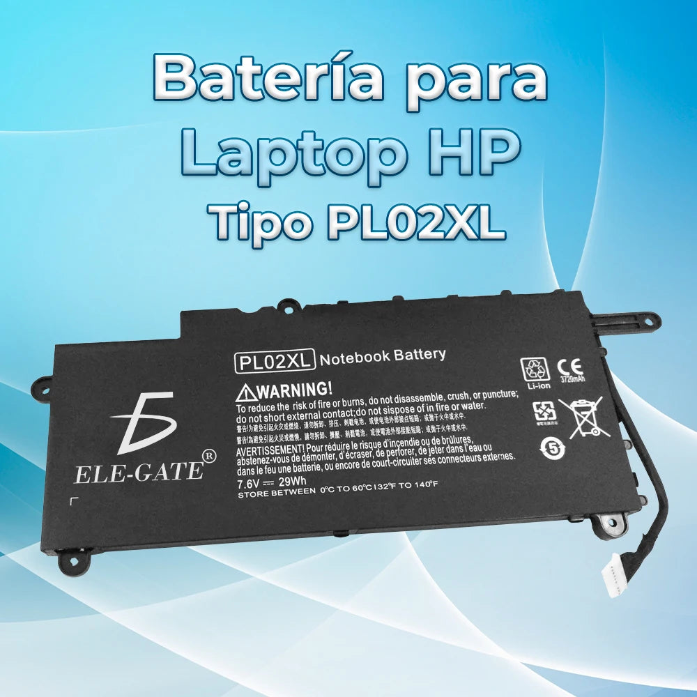 HP Pavilion 11-n x360 PL02XL Compatible 7.4V 29Wh Lithium Ion Battery Pack