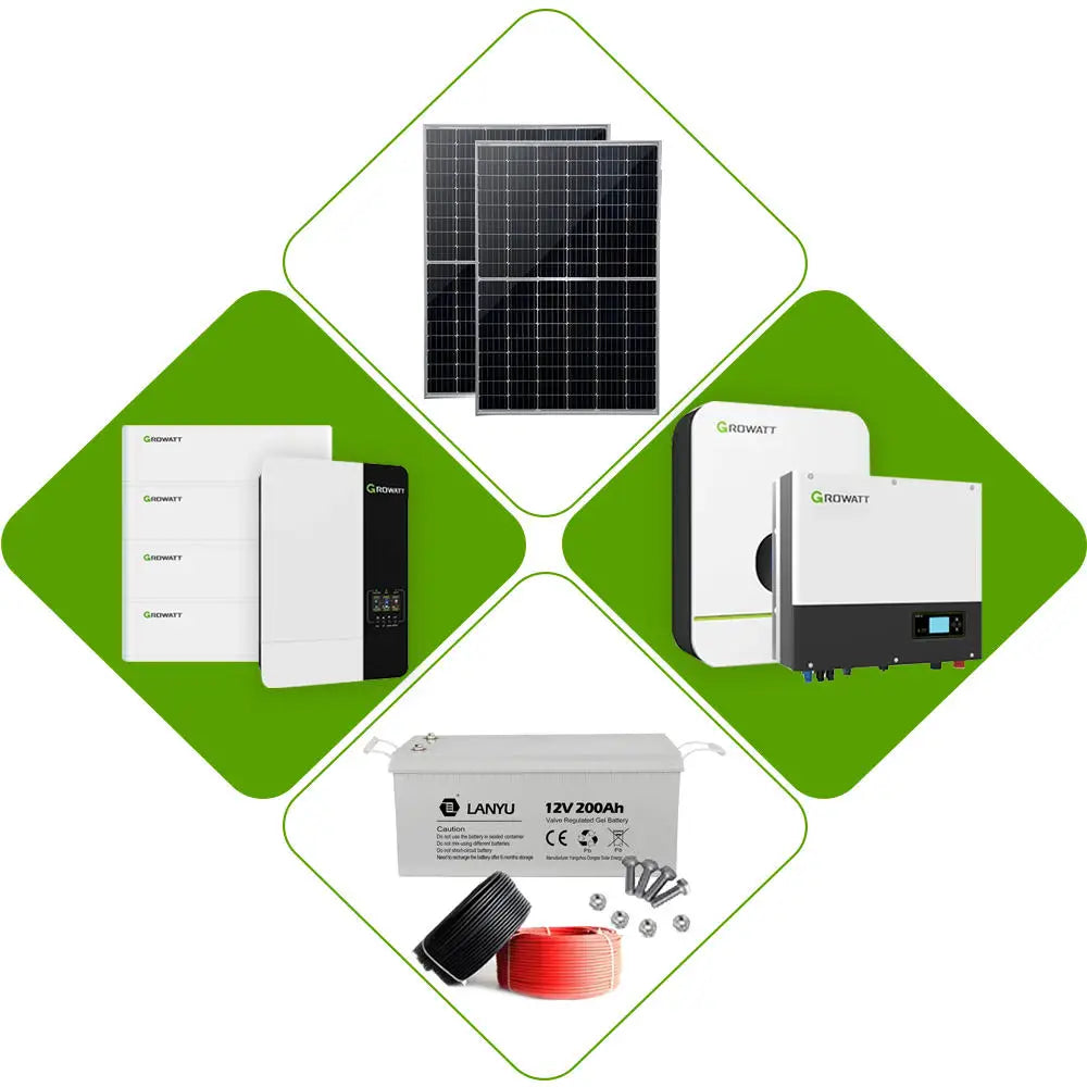 5-30KW Off-Grid Monocrystalline Silicon Hybrid Inverter Solar Power System MPPT for Home Solar Energy (30-Year Warranty)