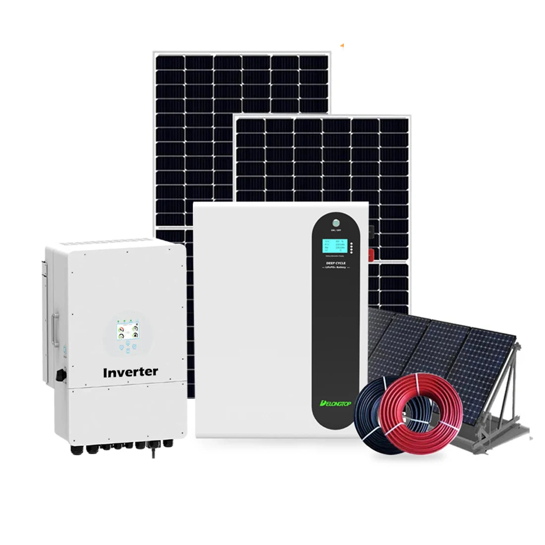Wall-mounted Lifepo4 Lithium Battery 48v 200ah 10kwh Delong Power Energy Wall Battery for Hybrid Off Grid