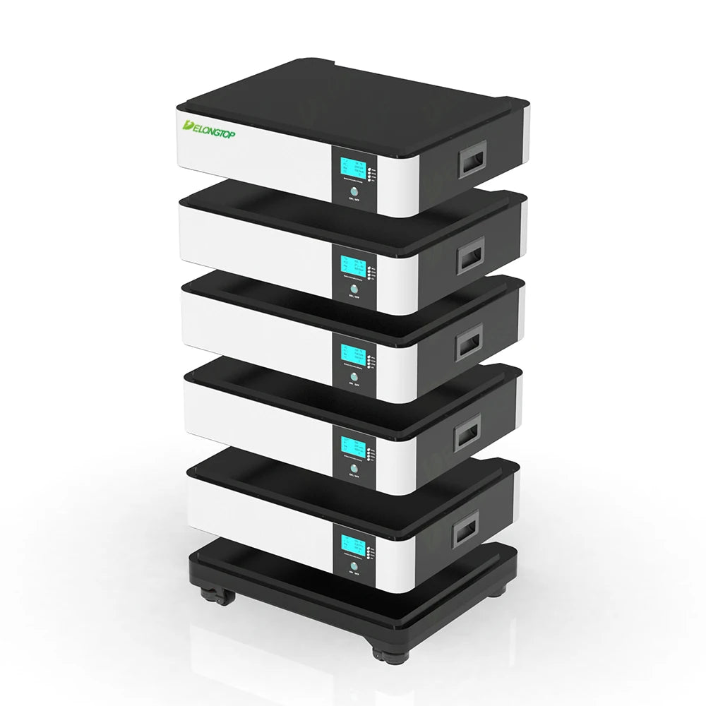 EU Warehouse Rack-Mounted Home Solar Energy System 48V Lithium Battery Pack Lifepo4 48v 100Ah 200ah 300ah 51.2v 5KWH 10kwh 15kwh