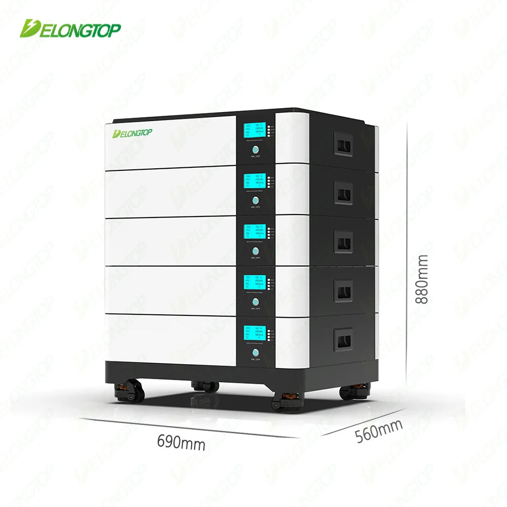 EU Warehouse Rack-Mounted Home Solar Energy System 48V Lithium Battery Pack Lifepo4 48v 100Ah 200ah 300ah 51.2v 5KWH 10kwh 15kwh