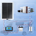 Us Stock 200W Flexible Solar Panel 100W 2 Pieces Solar Controller and Cable Set for Camping Trips Waterproof  Mono Solar Panel PRIME RJ SOLAR PH