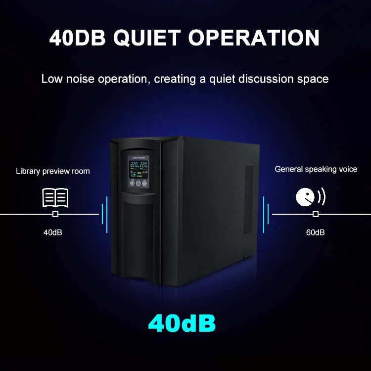 HKIVI Ups Power Supply 1000va 2000va 3000va Online Ups Backup Power External Battery for Server Room Voltage Stabilization PRIME RJ SOLAR PH