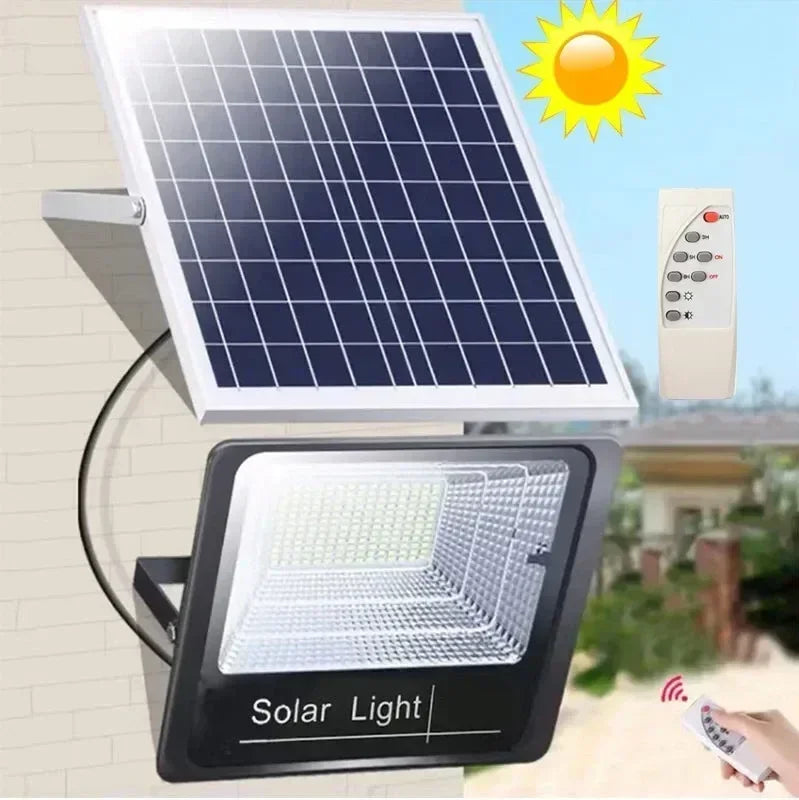 KCOIIFUN 30W Solar LED Flood Light Reflector Spotlight Remote Control Garden Street CCC EMC ROHS GS