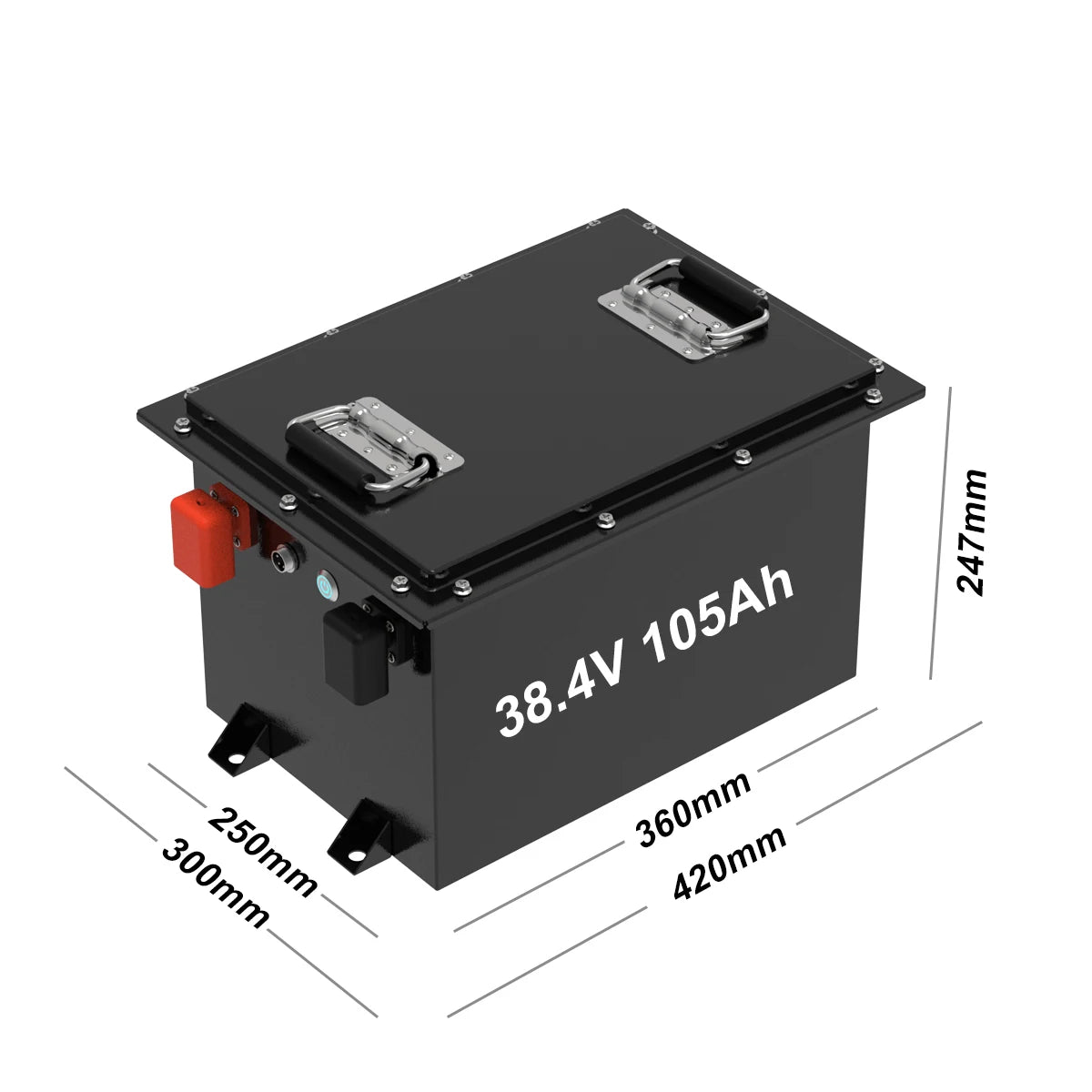 BYD CATL 105AH 12S1P 38.4V Lithium LiFePO4 Battery Pack 36V 100AH Golf Cart Battery Built in BT APP Monitor High Power 200A BMS