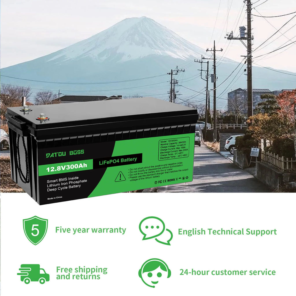 EU USA Poland Wholesale STOCK IP65 BMS Protection 12V 100Ah 200Ah 300ah LiFePO4 Battery for RV Boats Use With Fast Shipping