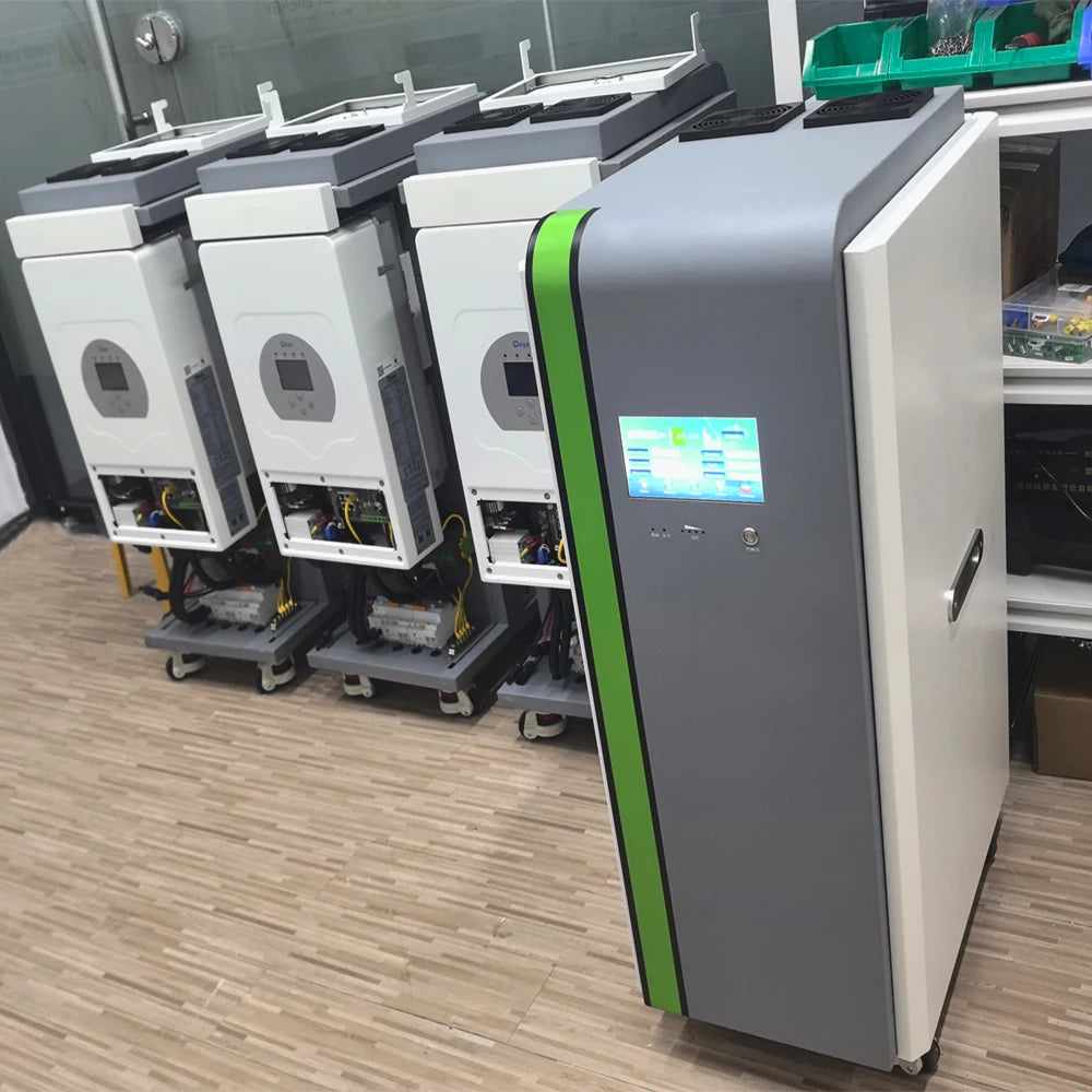 All in One Battery 51.2V 100Ah 200Ah 30kw 50kw Hybrid Inverter 50kWh 100kwh Akku Batterie Home Battery Energy Storage System