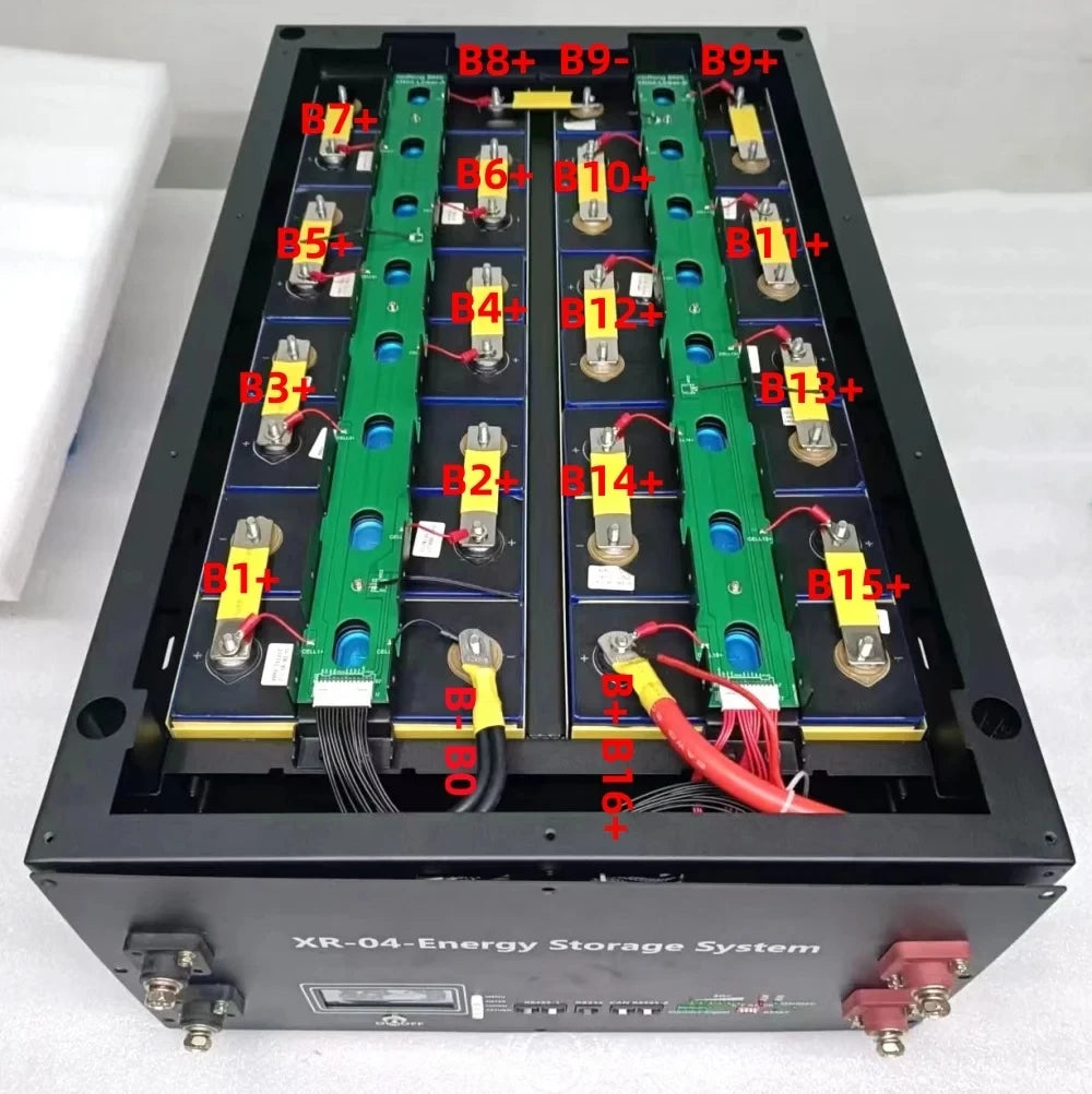 XINRONG XR04 48V 280Ah 302Ah 304Ah 310Ah 15kW LiFePO4 Solar Energy Storage Battery Box DIY Kit SmartBMS LCD CAN 485 BT