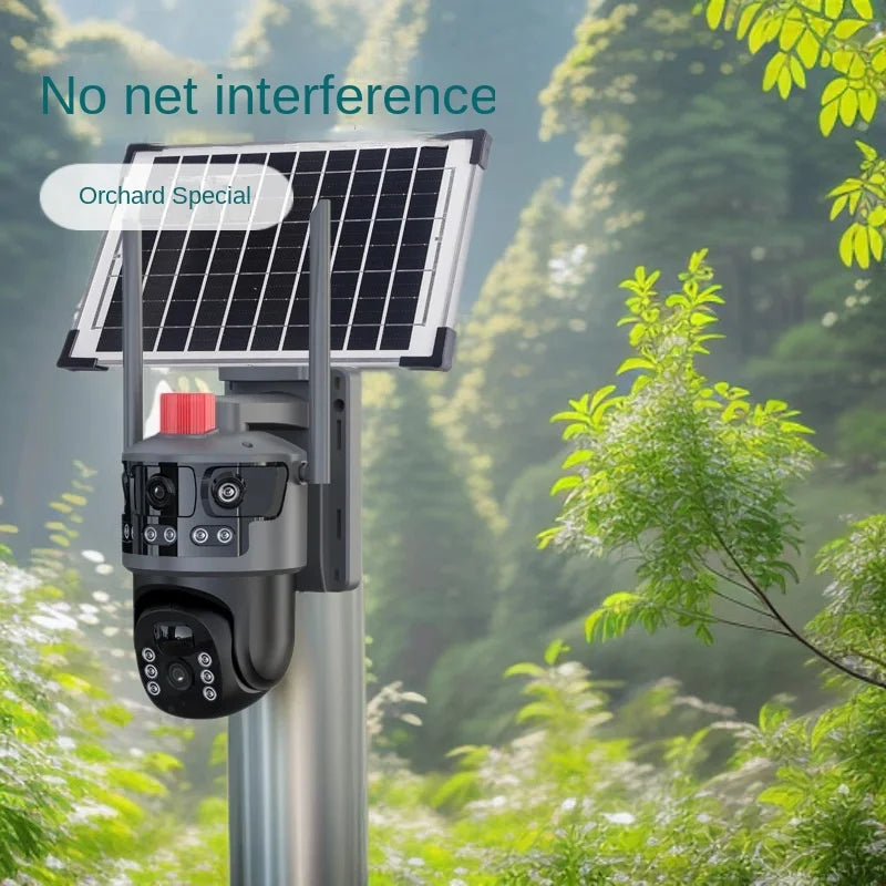 BAITIAN T22 4/6MP Ultra HD Solar Security Camera 360-Degree Rotatable Wi-Fi 4G Remote Access CMOS Cloud Storage 1-Year Warranty