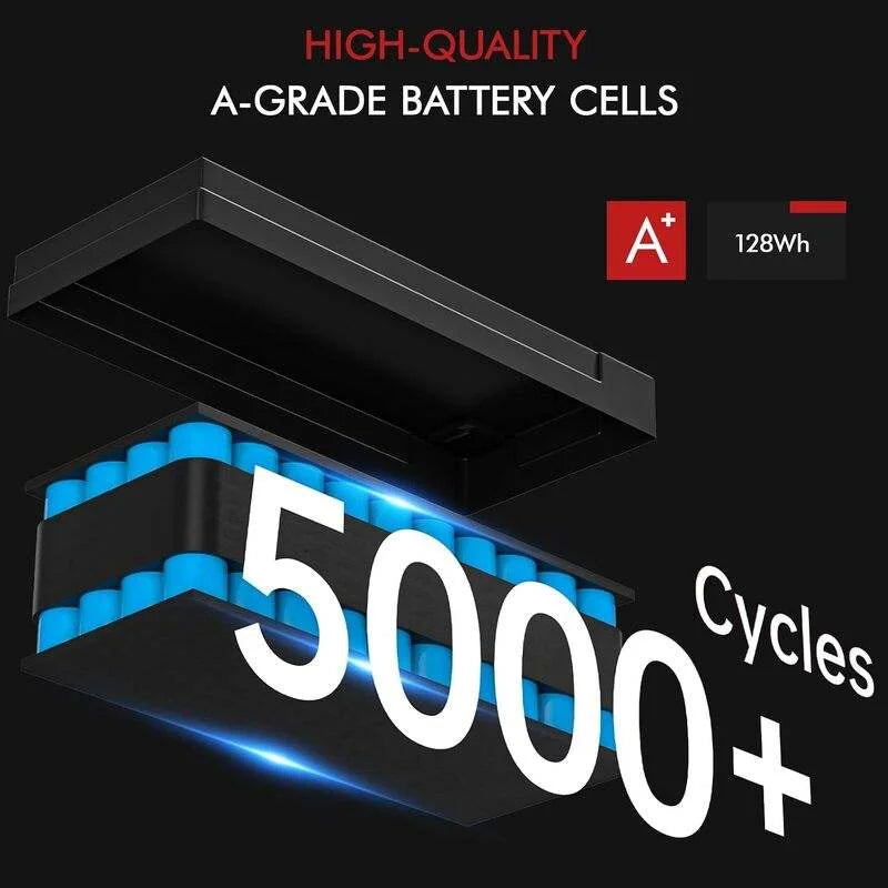 CYCLENBATT 12V 10Ah LiFePO4 Battery 5000+ Cycles BMS 5-Year Warranty for Power Wheels Fish Finder UPS Solar Battery HAM