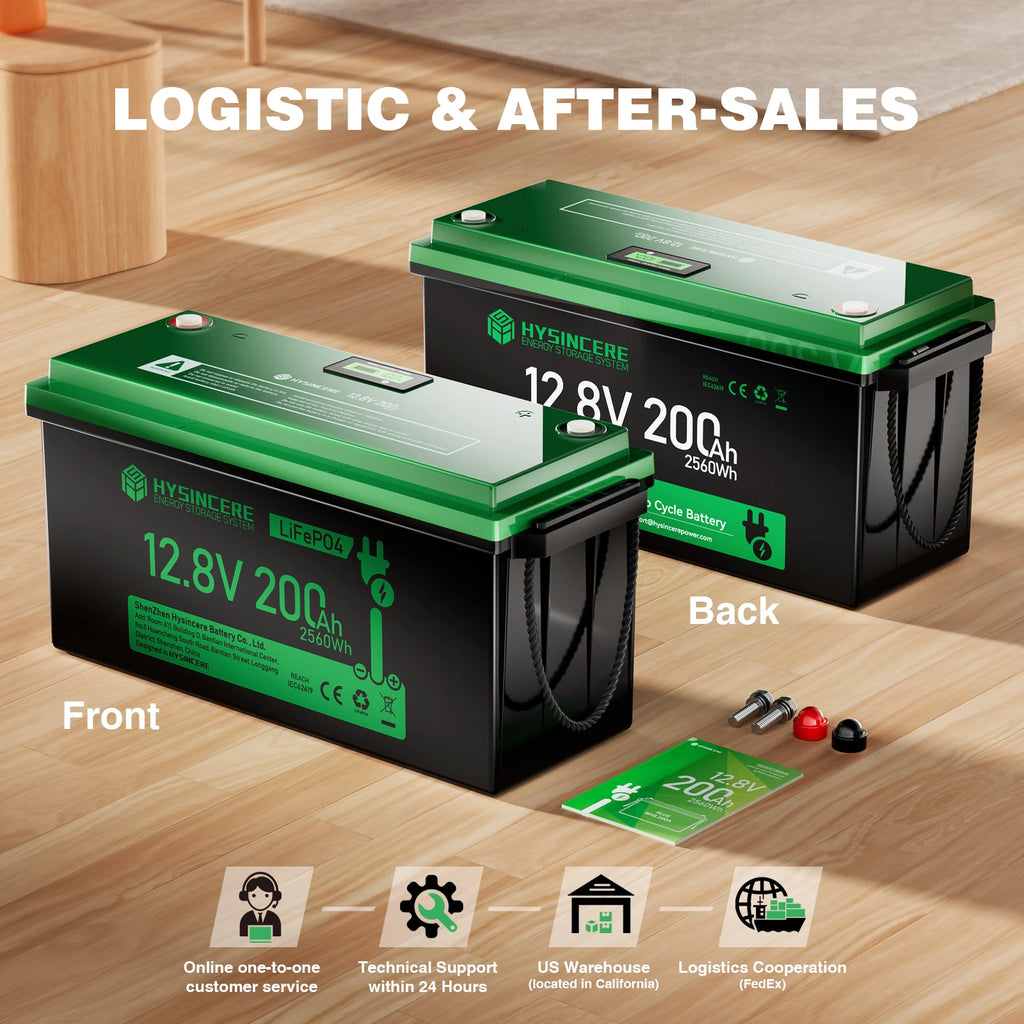 HYSINCERE 12v 12.8v 50ah 100ah 150ah 200ah 280ah 300ah Lithium Battery Rv Cars Solar Battery Portable Power Grade a Battery PRIME RJ SOLAR PH