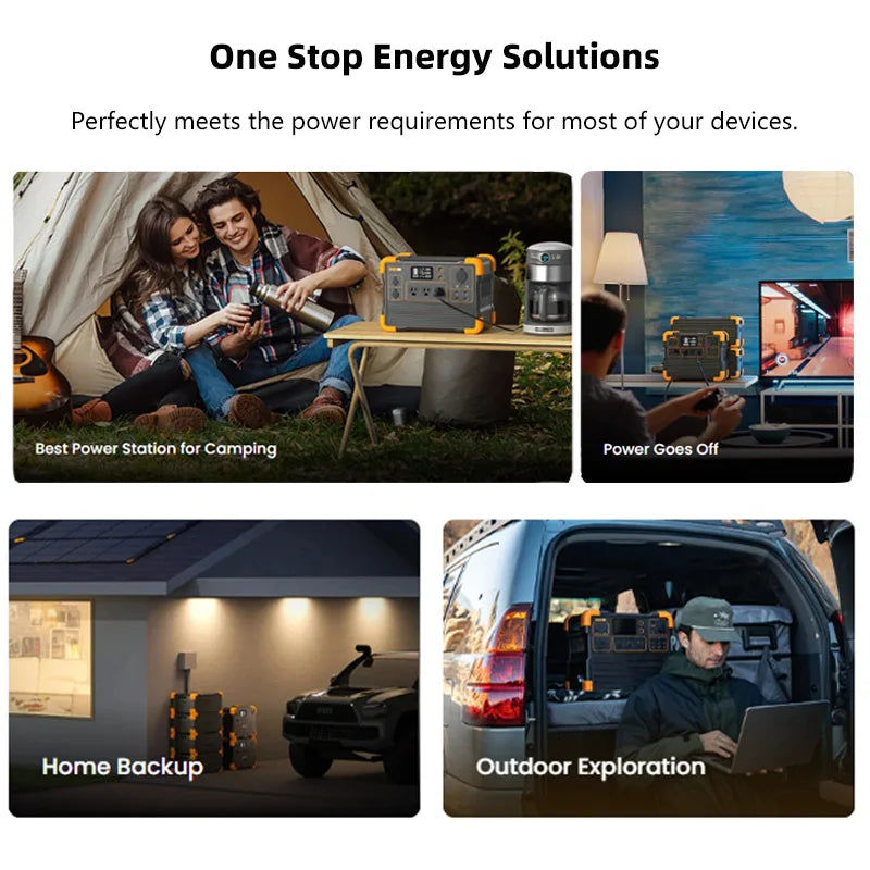 USA Local Stock 2200W 1536Wh Portable Power Station Solar Generator 110V 220V Camping Solar Charging Station