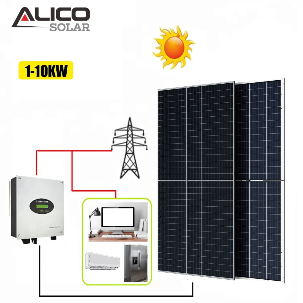 Growatt Hybrid Solar Inverter 3kw 5kw 6kw 8kw 10kw Smart Phase All in One Solar Inverter for Home Solar Panel System