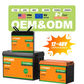 X-POWER XP-LFP12200 LiFePO4 Battery 12V 10Ah 20Ah 50Ah 100Ah 200Ah 300Ah 400Ah BMS MSDS UN38.3 12-Month Warranty US EU Stock