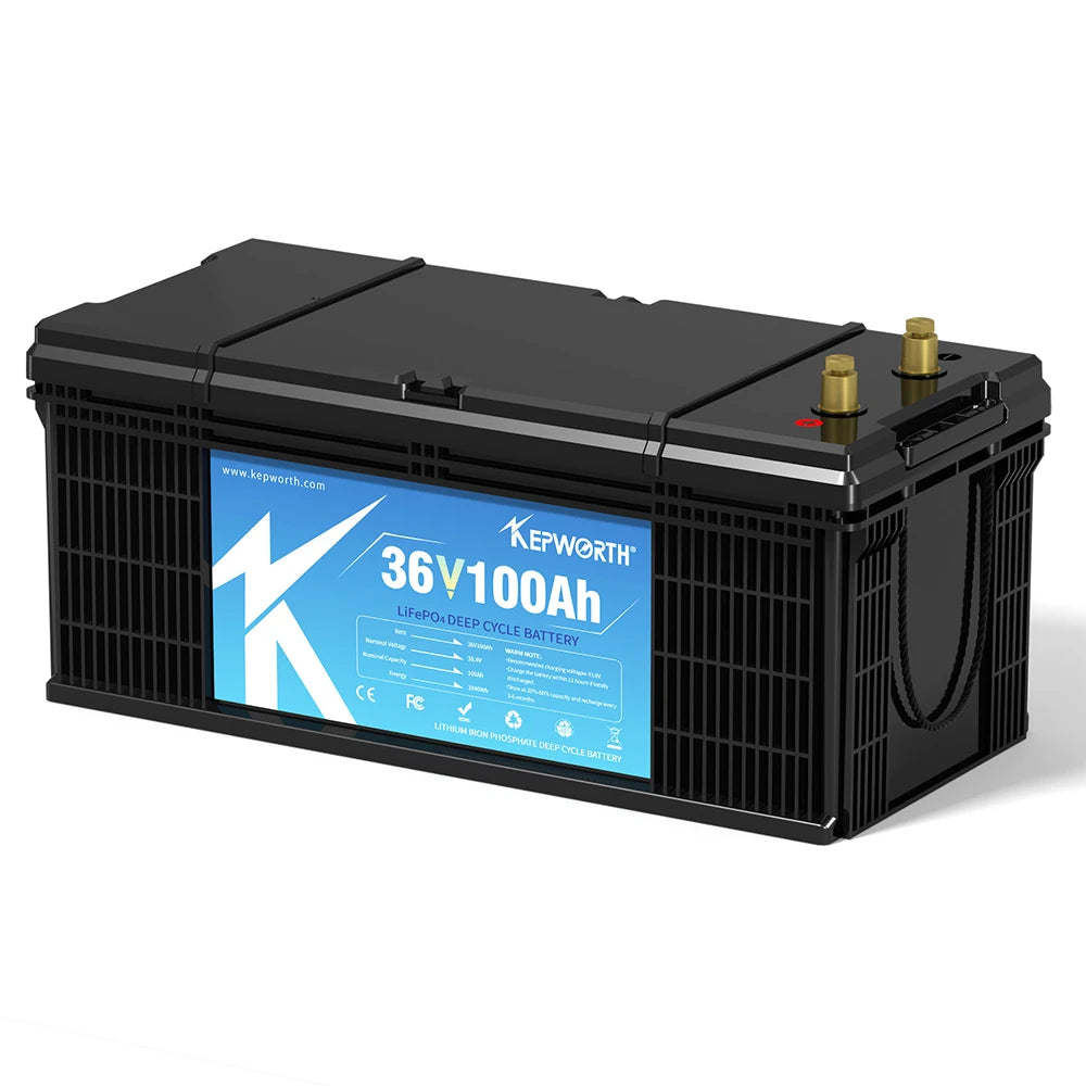 Tax Free EU Stock Kepworth Lithium Battery 36v 100Ah 48v 100Ah Blue Tooth Lifepo4 Battery With 100A Smart BMS 48v 100Ah Battery PRIME RJ SOLAR PH