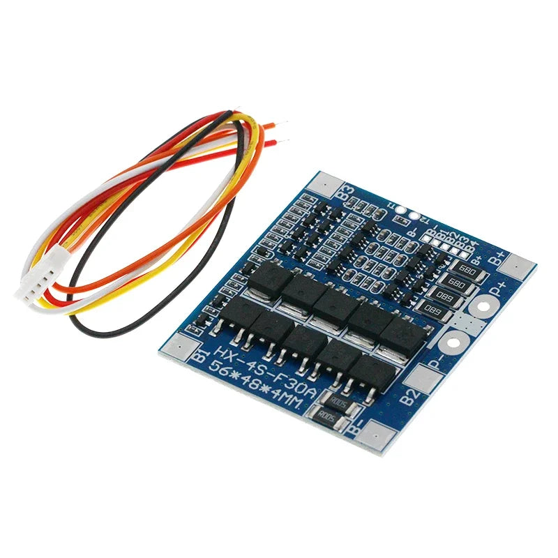 BMS 4S 3.2V 3.7V 30A LiFePO4 / Lithium Battery Charge Protection Board 12.8V 14.4V 18650 32650 Battery Packs With Balance