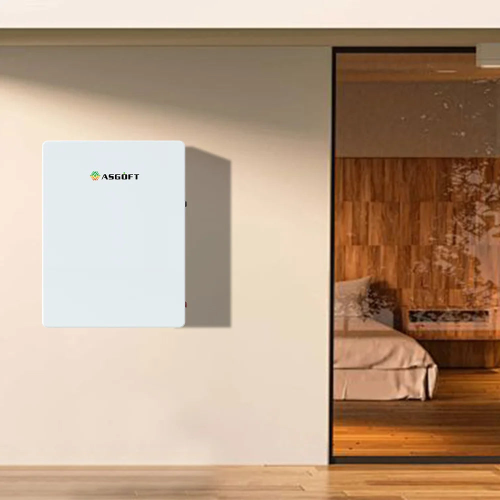 Germany Stock LiFePO4 Lithium Ion Battery 51.2V 100Ah 5kWh 10kWh 15kWh Stackable Wall-Mounted CAN Solar Energy Storage Battery