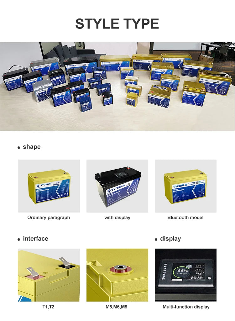 Tycorun Miniature 12v Lithium Battery Electric Scooter Light 12v 12ah Battery Pack