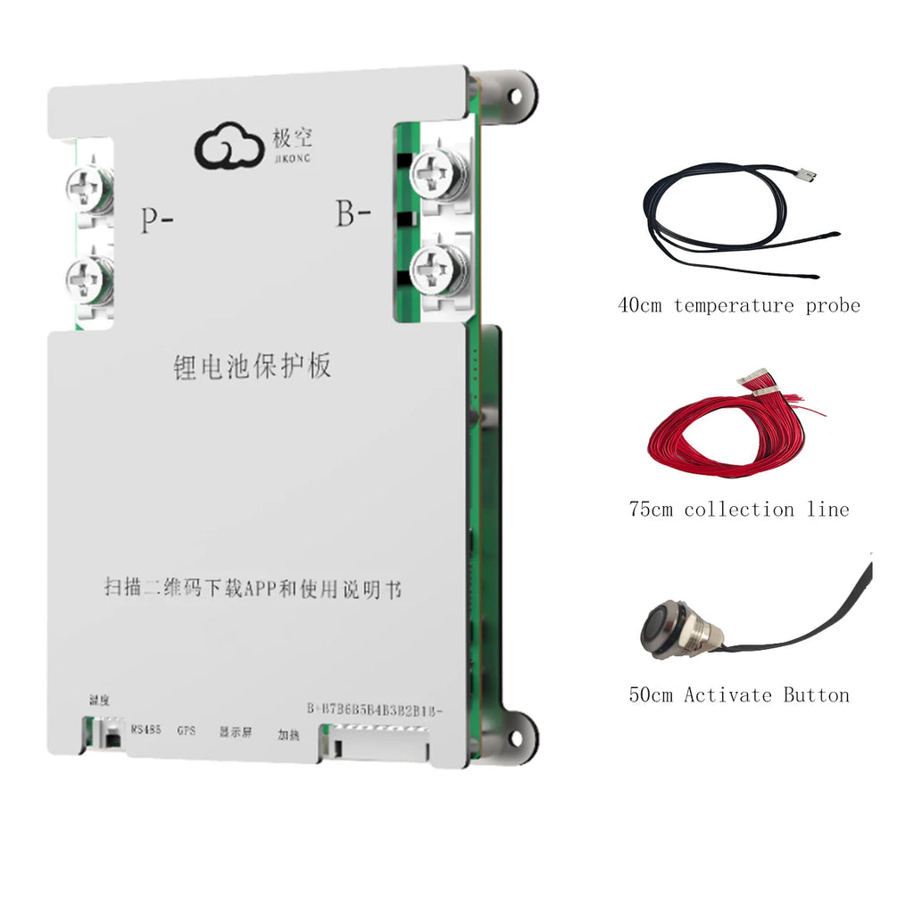 JkBms 200A B2A24S20P Active Balancing Bms 8S 24S Jikong Smart Bms 48V 60V 72V Lifepo4 Battery Bms for Lithium Ion Battery Pack