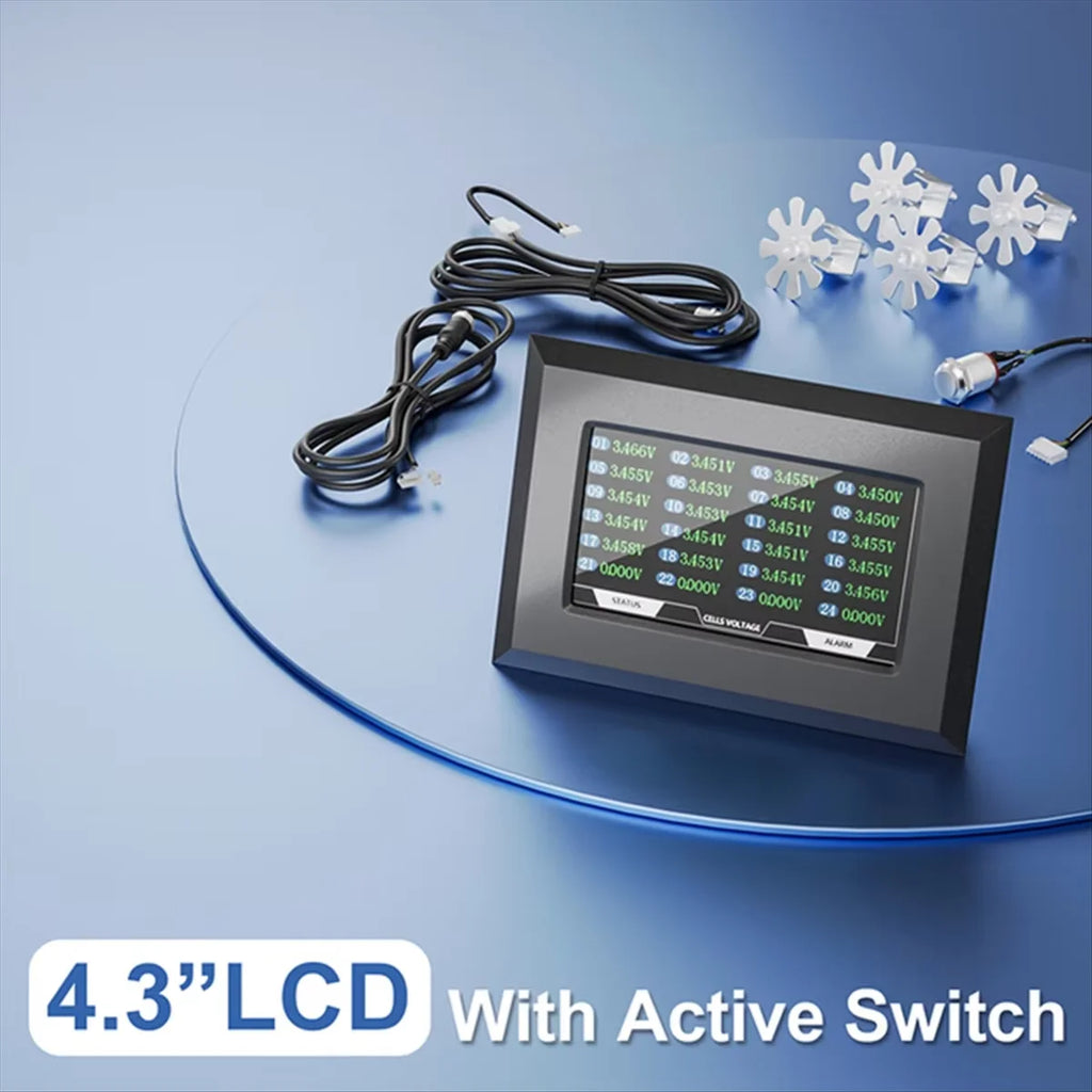 JIKONG BMS Smart BMS Accessories 4.3 Inch BMS Adapter and Power Board LCD Display RS485