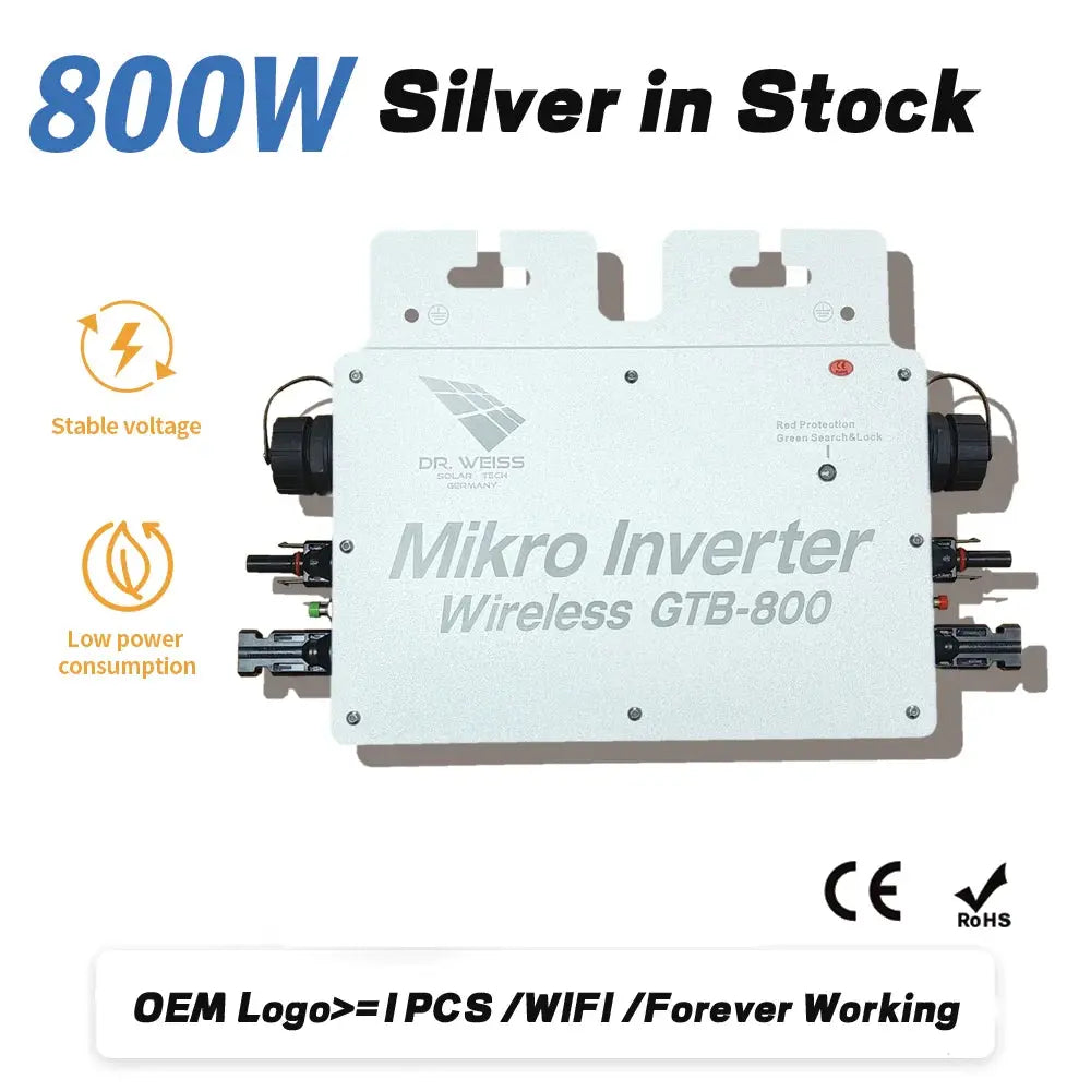 European 600W & 800W Micro Inverter Solar Panel with Tuya APP Control Phase WiFi Network PRIME RJ SOLAR PH