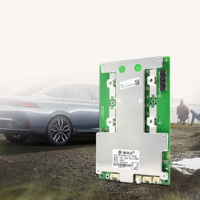 Jiabaida 4s lifepo4 12v 100a/120a/150a/200a smart lithium battery bms UART/BT for car starting power