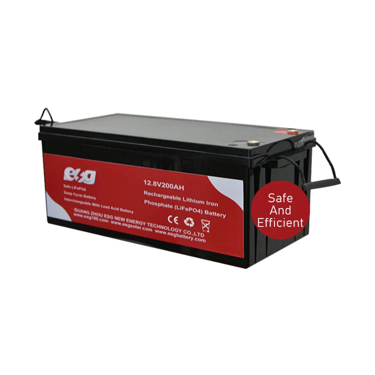 12V 200Ah LiFePO4 Battery in ABS Case Perfect Lead-Acid Upgrade for Solar Power Systems and Energy Storage PRIME RJ SOLAR PH