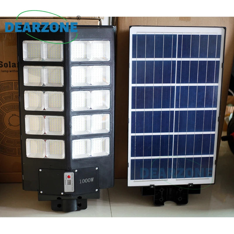Powerful Outdoor Solar Lamp 100000 Lumens Lighting LED Garden Lamp Solar Panel Lamps Waterproof Street Light