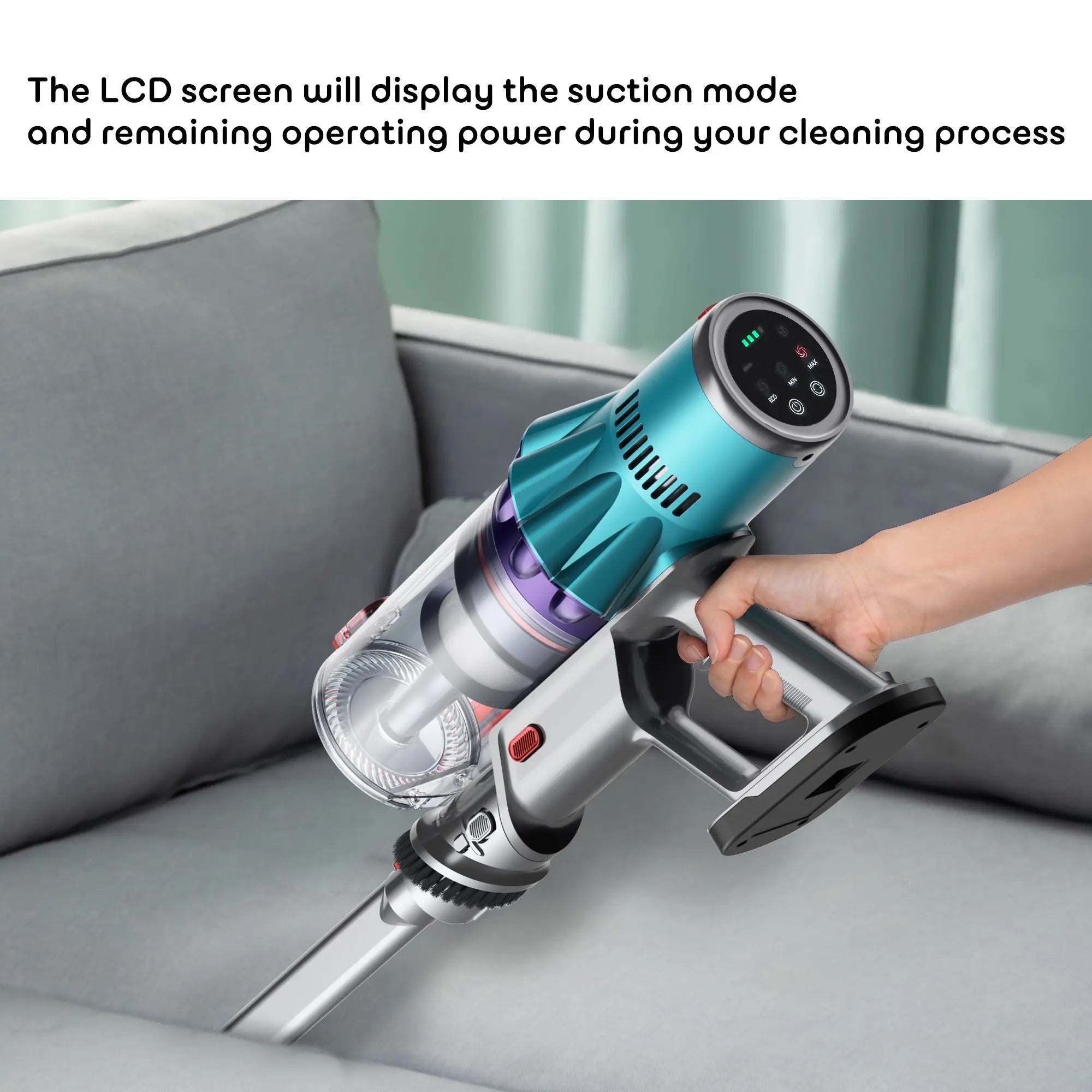 Portable 3-in-1 Cordless Vacuum Cleaner Powerful Cyclone Rechargeable Wireless Stick Handheld for Home Carpet Pet Hair Electric