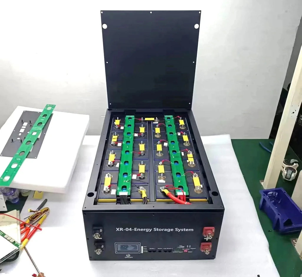XINRONG XR04 48V 280Ah 302Ah 304Ah 310Ah 15kW LiFePO4 Solar Energy Storage Battery Box DIY Kit SmartBMS LCD CAN 485 BT