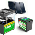 Outdoor Portable Camping LiFePO4 Battery 500W Rechargeable Solar Generator Home Emergency Backup Power System External Battery PRIME RJ SOLAR PH