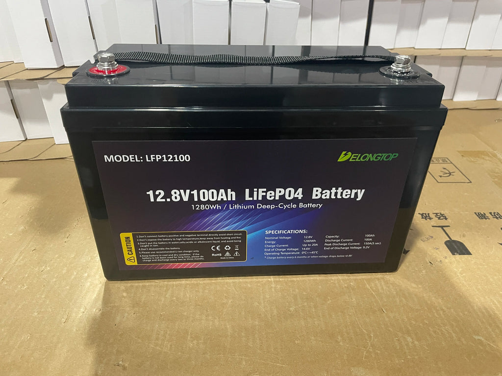 12v Lithium Ion Battery 100ah Portable Rechargeable Power Station Camper Battery Plug and Play