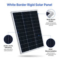 White Border Rigid Solar Panel PERC Monocrystalline 22.6%-23.5% Cell Efficiency PV Module Solar Cells Assembly