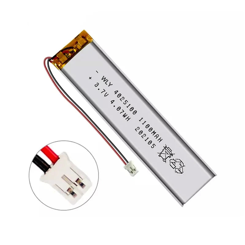 3.7V 4025100 1100mAh 1000mAh Polymer Lithium Battery 3.7 Volt Lithium Ion Li-po Li-polymer Batteries Cells