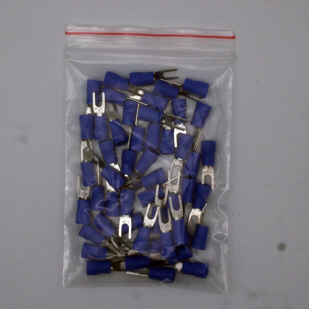 Sv2-3 five color bifurcated cable wire connector 50 PCS / wrapped bifurcated preinsulated fork shovel WG wire crimping termi PRIME RJ SOLAR PH