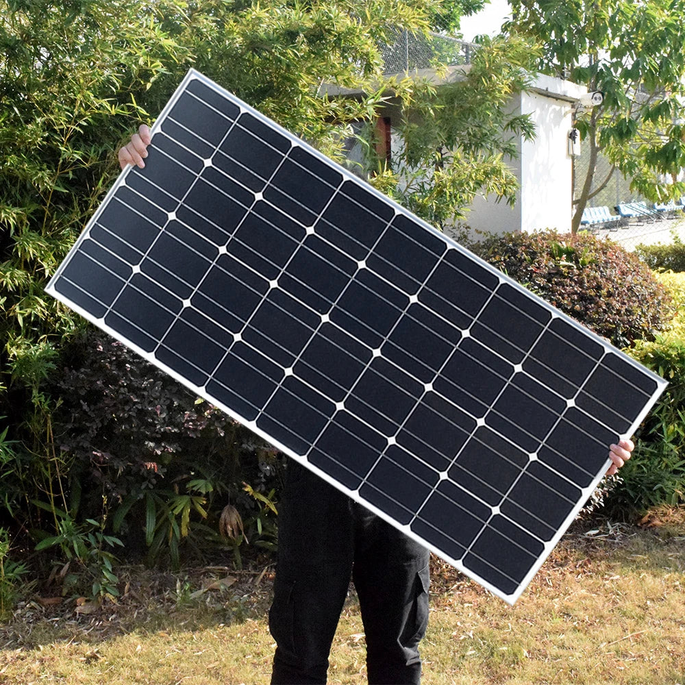 BOGUANG 150W 18V Lightweight Solar Panel Module PV Power Cell 12V Battery Charging Boat Caravan Grid Off-Grid CE FCC RoHS WEEE