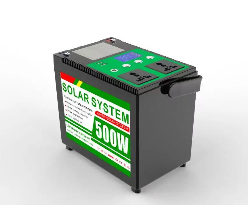 Outdoor Portable Camping LiFePO4 Battery 500W Rechargeable Solar Generator Home Emergency Backup Power System External Battery PRIME RJ SOLAR PH