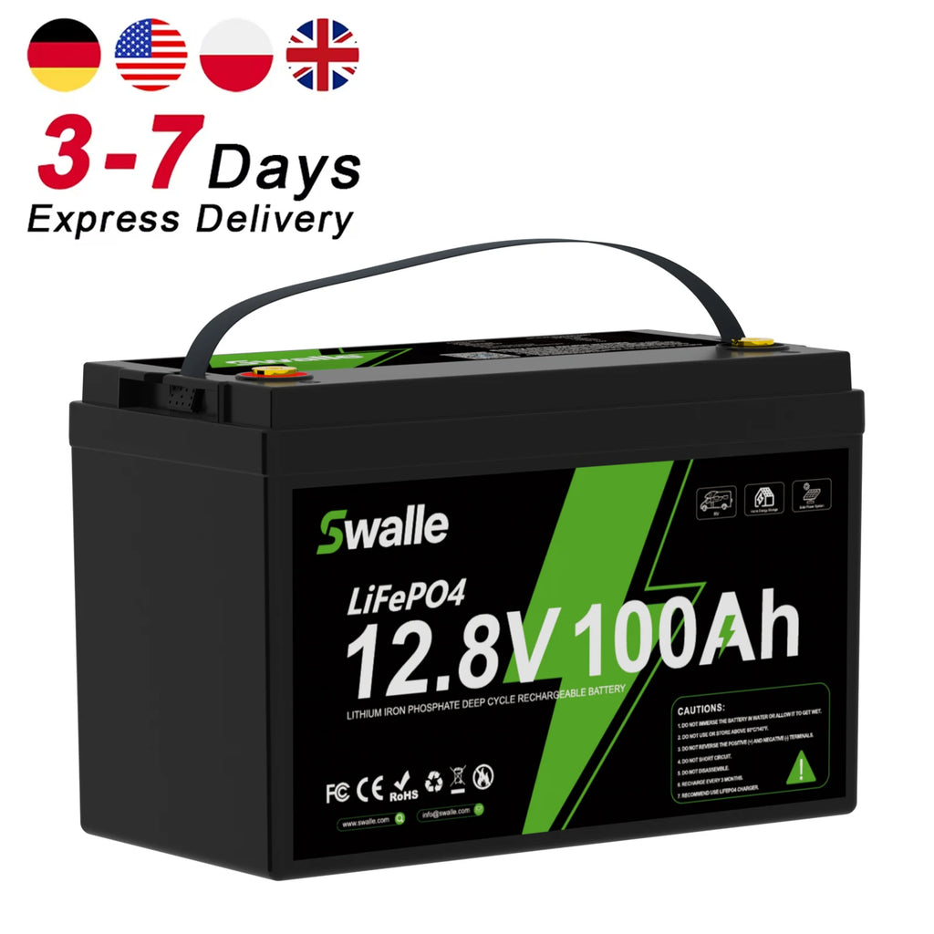 EU Warehouse Stock No Tax 100ah Lifepo4 Battery 12V 100Ah 200Ah 300Ah Lithium Ion Batteries Pack Case 48v Diy Kit