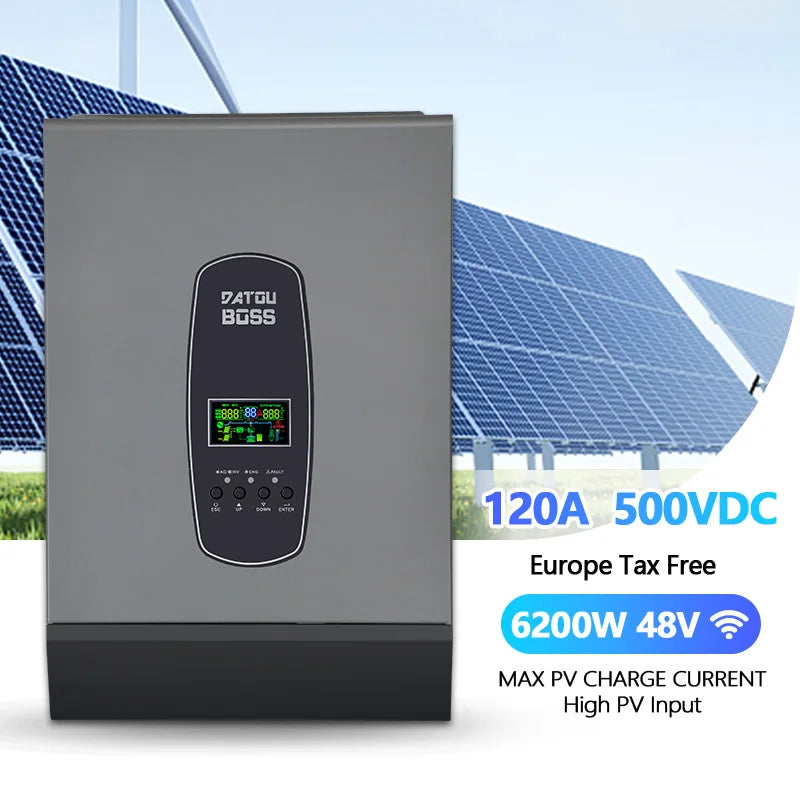 EU Local  DC24V 3KW 48V 6.2KW 11KW Solar Hybrid Inverter 230V Pure Sine Wave With Charger German Warehouse Stock DATOUBOSS