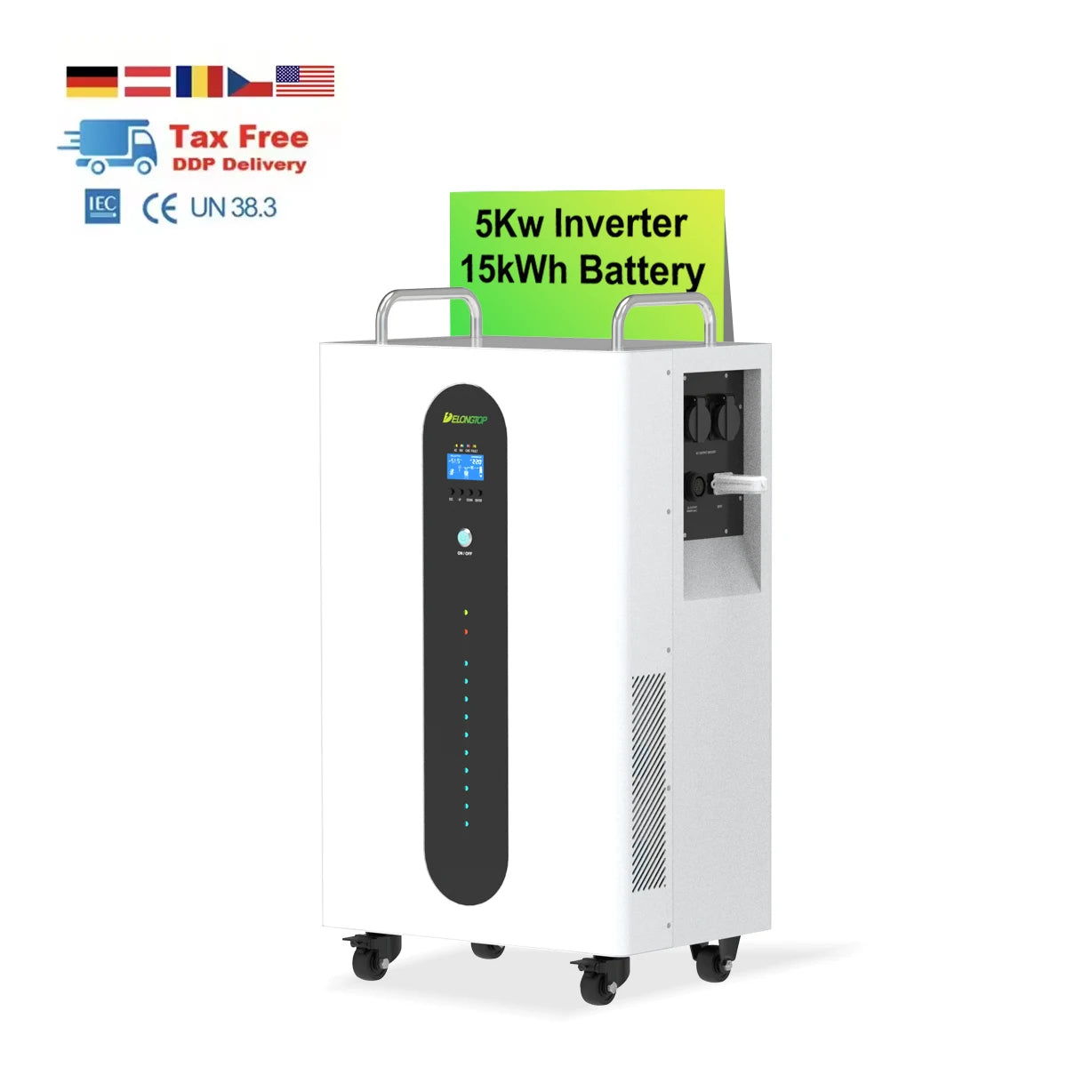 15KWH Best Portable Battery Power Station Some Home Energy Storage Outdoor Emergency  5000W AC 220V Power Bank 51.2V 100AH Pack