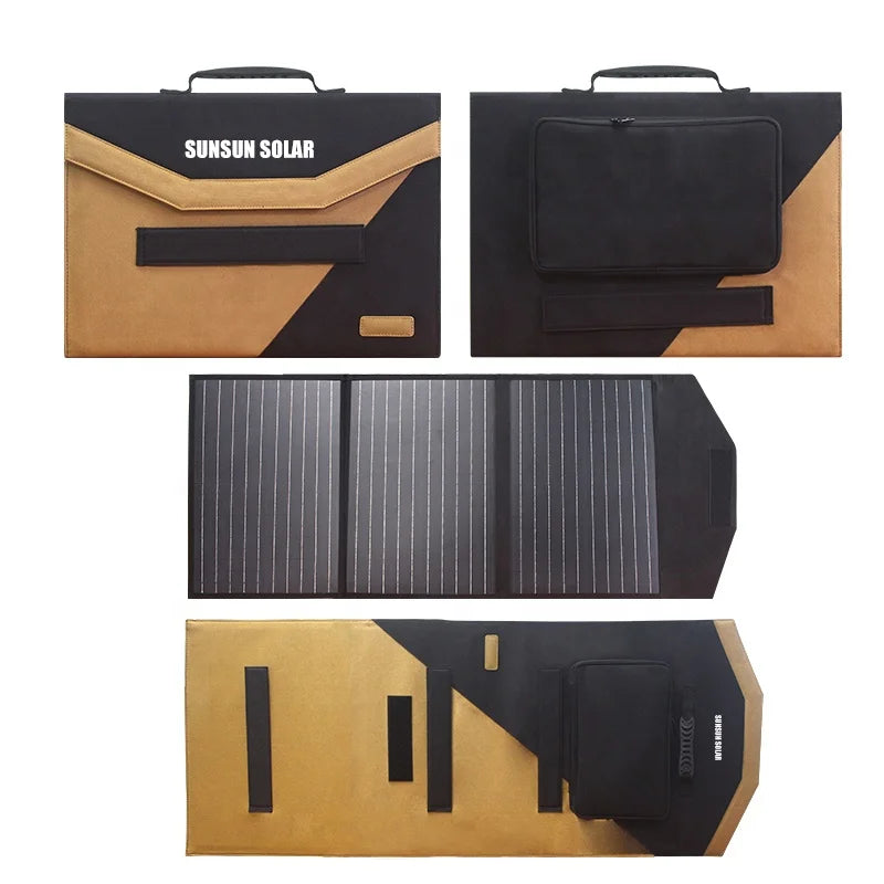 90w Mono Camping Waterproof Flexible Solar Panel Kit Phone Tablet Cells Charger Generator Portable Solar Panel Foldable