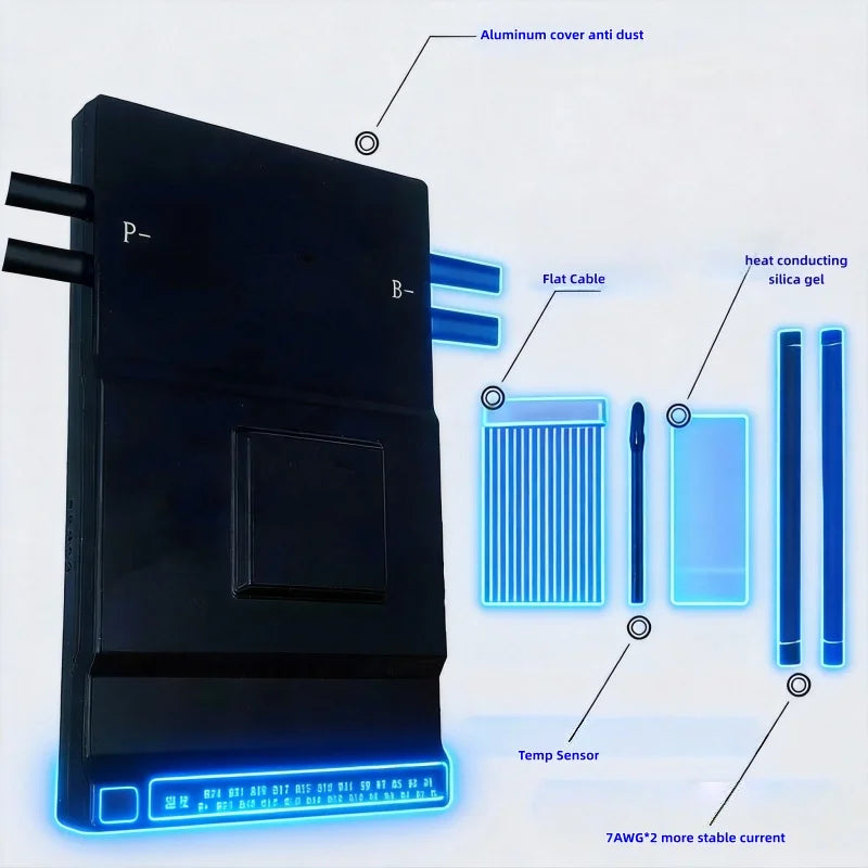 JK-B1A24S15P Smart BMS 8S 10S 12S 16S 20S 24S 150A 1A Active Balancer  APP Support LiFePO4 Li-Ion LTO Protection