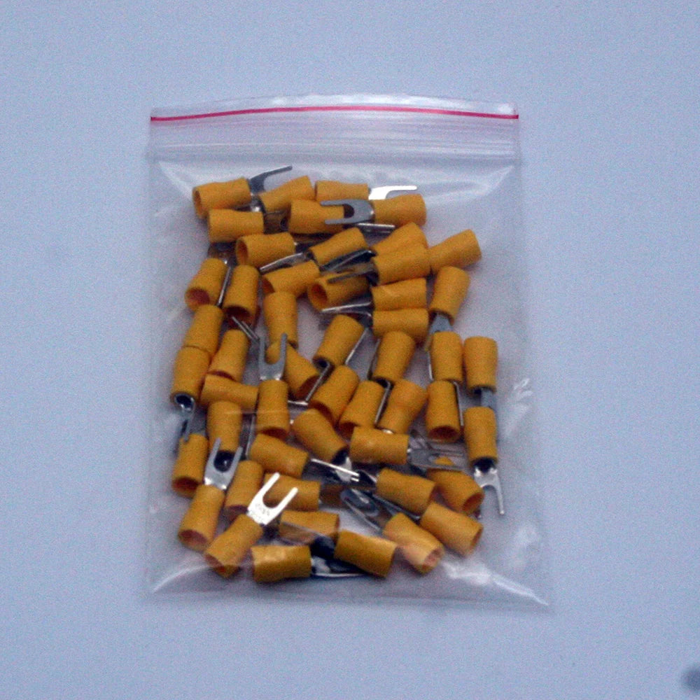 Sv2-3 five color bifurcated cable wire connector 50 PCS / wrapped bifurcated preinsulated fork shovel WG wire crimping termi PRIME RJ SOLAR PH