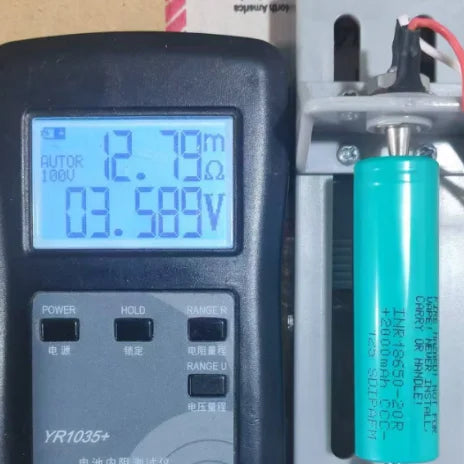 EU Stock 100% Authentic INR18650 2000mah 20R 15A 13.6V Rechargeable Cylindrical Lithium Ion Battery with 15A Discharge
