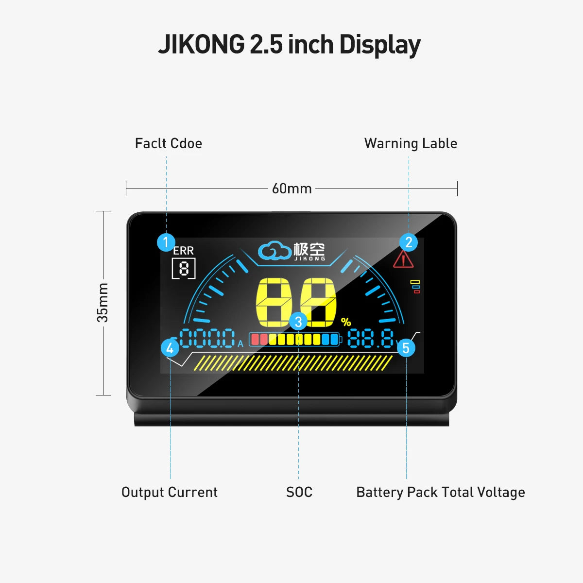 JIKONG JKBMS V15 & V19 4.3 Inch LCD Touch Screen Display PCBA Accessories for BMS Energy Storage System Ubuntu 20.04 64GB RAM
