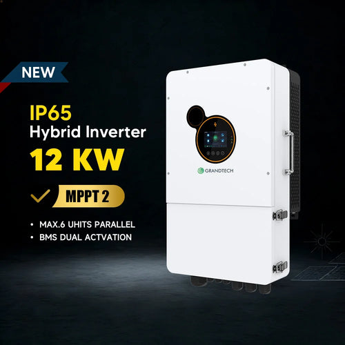 10kW 12kW 8kw Split Phase Hybrid Solar Inverter GRANDTECH 120/240V Pure Sine Wave Charger Inverter SEI-12K-UP UL1741 PRIME RJ SOLAR PH