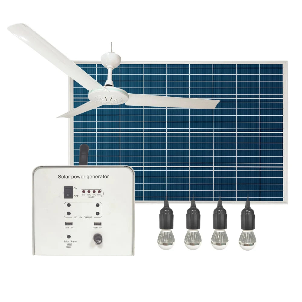 Solar Energy Powered Solar System Portable Suitcase Solar Panel Kit Home Inbuilt Battery Solar Generator Metal