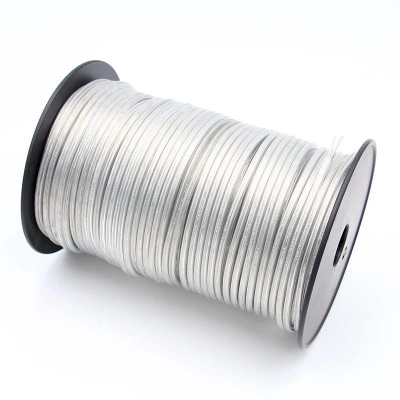 2 Core 3 Core Transparent PVC Insulator Electrical Wire Cable 250V Clear PVC Power Cords Flexible Round Wire PRIME RJ SOLAR PH