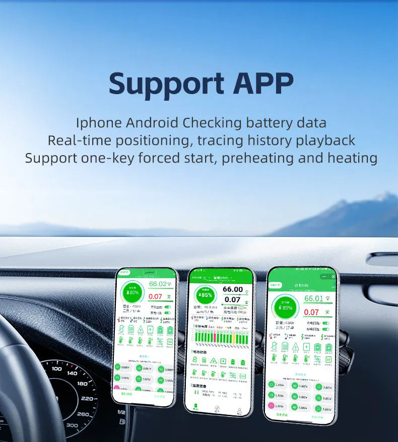 Customized Protocol 20S 100A Smart BMS Battery Management System for Motorcycle Lifepo4 Ternary Li-ion Battery Pack Yanyang
