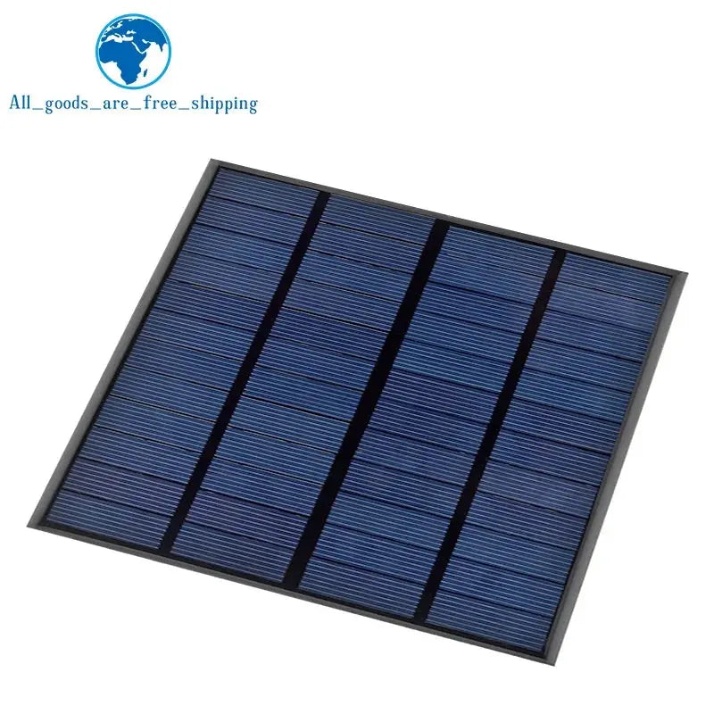 TZT 12V 250mA 3W Solar Panel Polycrystalline 145*145MM Mini Sunpower Solar System DIY for Battery Cell Phone Charger PRIME RJ SOLAR PH